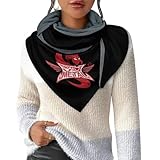 [HLBEJXC] ベビーメタル Babymetal スカーフ レディース 三角形のスカーフ ネッカチーフ オフィススカーフ 襟巻き ストールショール 大判 肩掛け ネックウォーマー 防寒 防風 冷房対策 通気性 柔らか 暖かい 肌触り良い 秋冬 アウトドア 通勤 通学 旅行 男女兼用