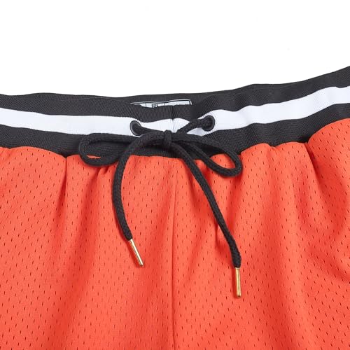 DEHANER Men's Basketball Shorts with Zip Pockets for Workout Gym Sports, Featuring Breathable Mesh Fabric3