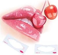 Vista 3 de 3 unids Lip Liner Stencils Lip Line Template Lip Styles Card Lip Cosmetic Make Up Model Tools