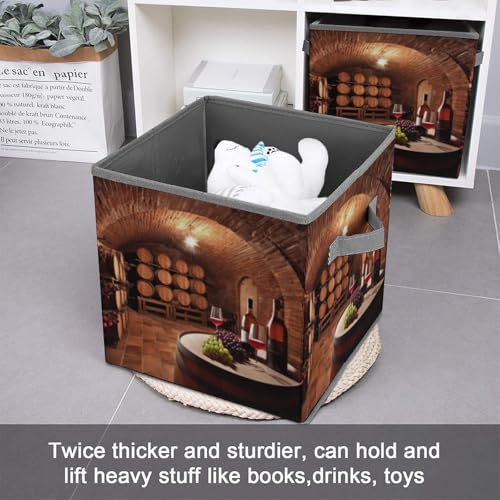 Cubes de rangement pliables et bacs de rangement empilables pour cave