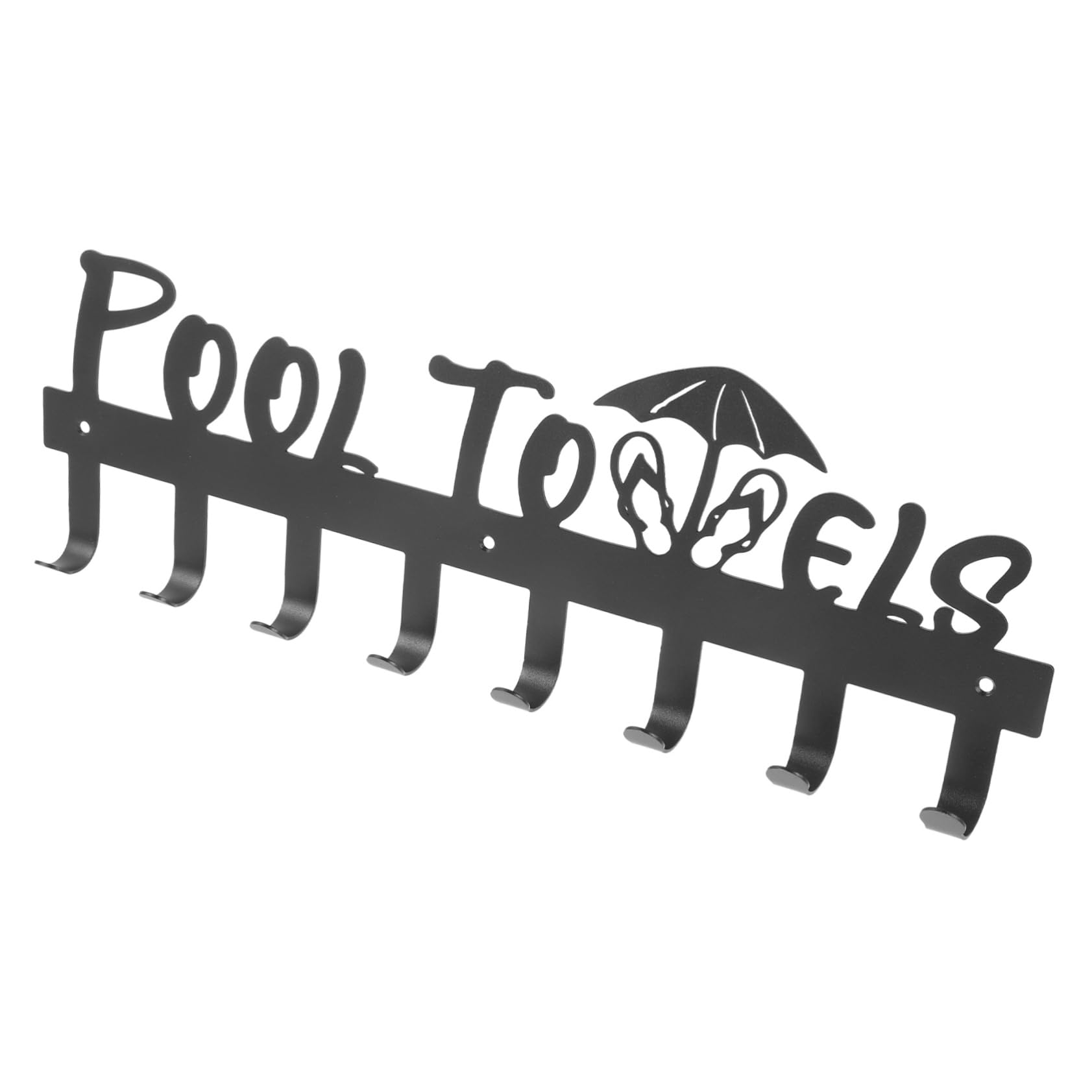 Unomor Wall Mounted Towel Hook Rack Sturdy Towel Hooks for Coats Hats Robes Keys Minimalist Design Easy Installation for Entryway Bathroom Living Room