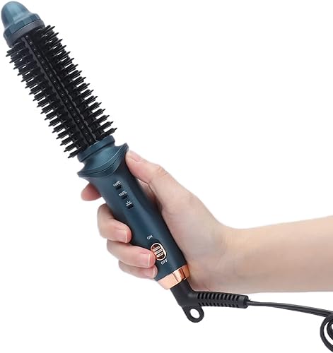 Miniatura 4 de Rizador termostático para rizar el cabello 2 en 1, cepillo eléctrico portátil para rizar el cabello, kit de alisador de doble propósito, calentador