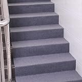 HQCHOOSE Full Cover Stair Treads for Wooden Steps Indoor 31" x 157" Free Clipping Self Adhesive Carp
