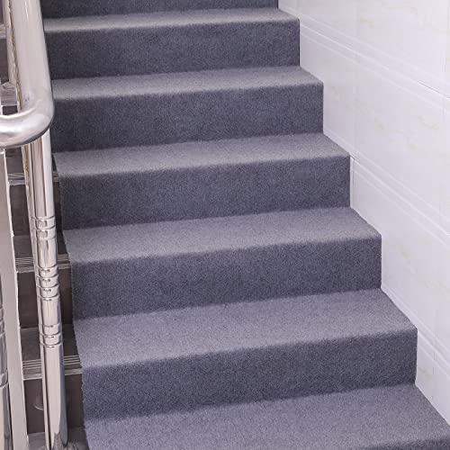 Hqchoose Full Cover Stair Treads For Wooden Steps Indoor 31" X 157" Free Clipping Self Adhesive Carpet Stair Treads Runner Rug Premium Non Slip Soft Peel And Stick Stair Mat For 7 Or 15 Steps #TOP4