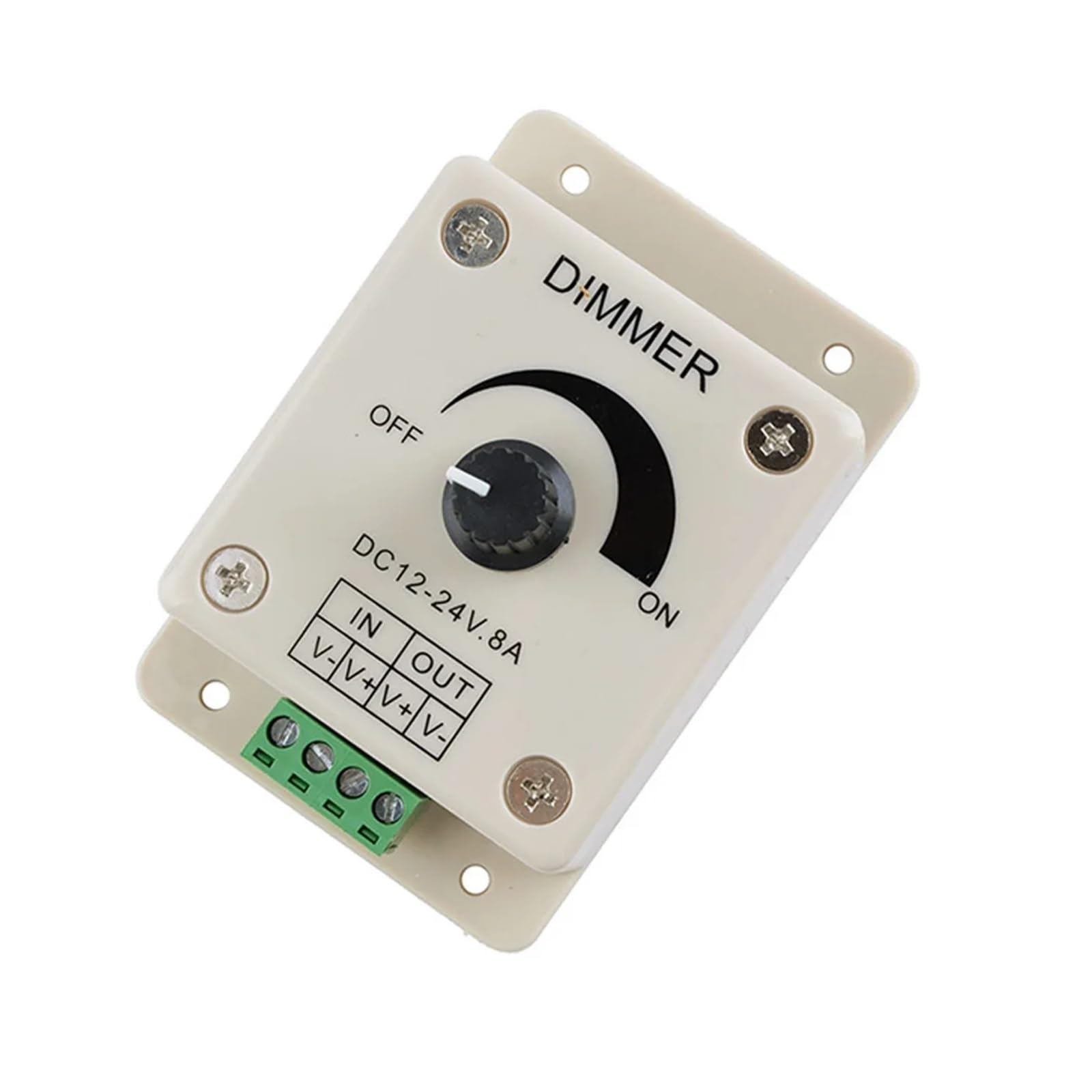 10 LED-Dimmer 12 V 8 A 96 W Einstellbarer Helligkeitsregler