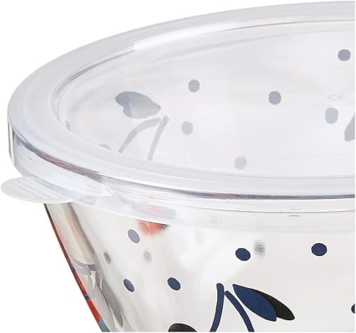 Miniatura 5 de Kate Spade - Juego de recipientes de almacenamiento, diseño vintage de cerezas y lunares