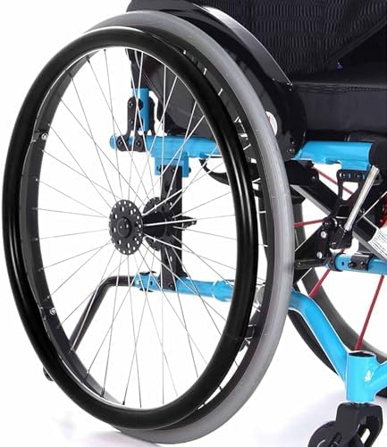 Copertura in silicone per sedia a rotelle, antiscivolo, resistente all'usura, per una migliore presa e protezione