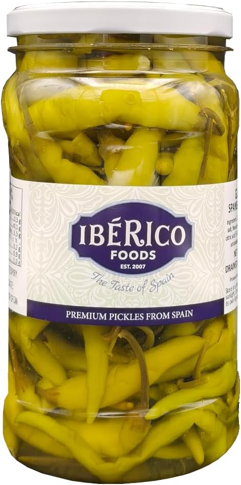 Guindillas Spanish Chilli Peppers, Pickled in White Wine Vinegar (1.2 Kg)