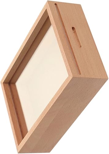 Alcancía para adultos, banco de monedas de madera para ahorro de monedas, tarro de ahorro para adultos, banco de dinero para niños, caja de ahorros