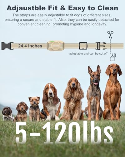 Jugbow Dog Training Collar - 4200FT Dog Shock Collar with Remote for Large Medium Small Dogs, Rechargeable Waterproof IPX8 E Collars with Beep (1-3) Vibration(1-3) Safe Static(0-99) - Thumbnail 5