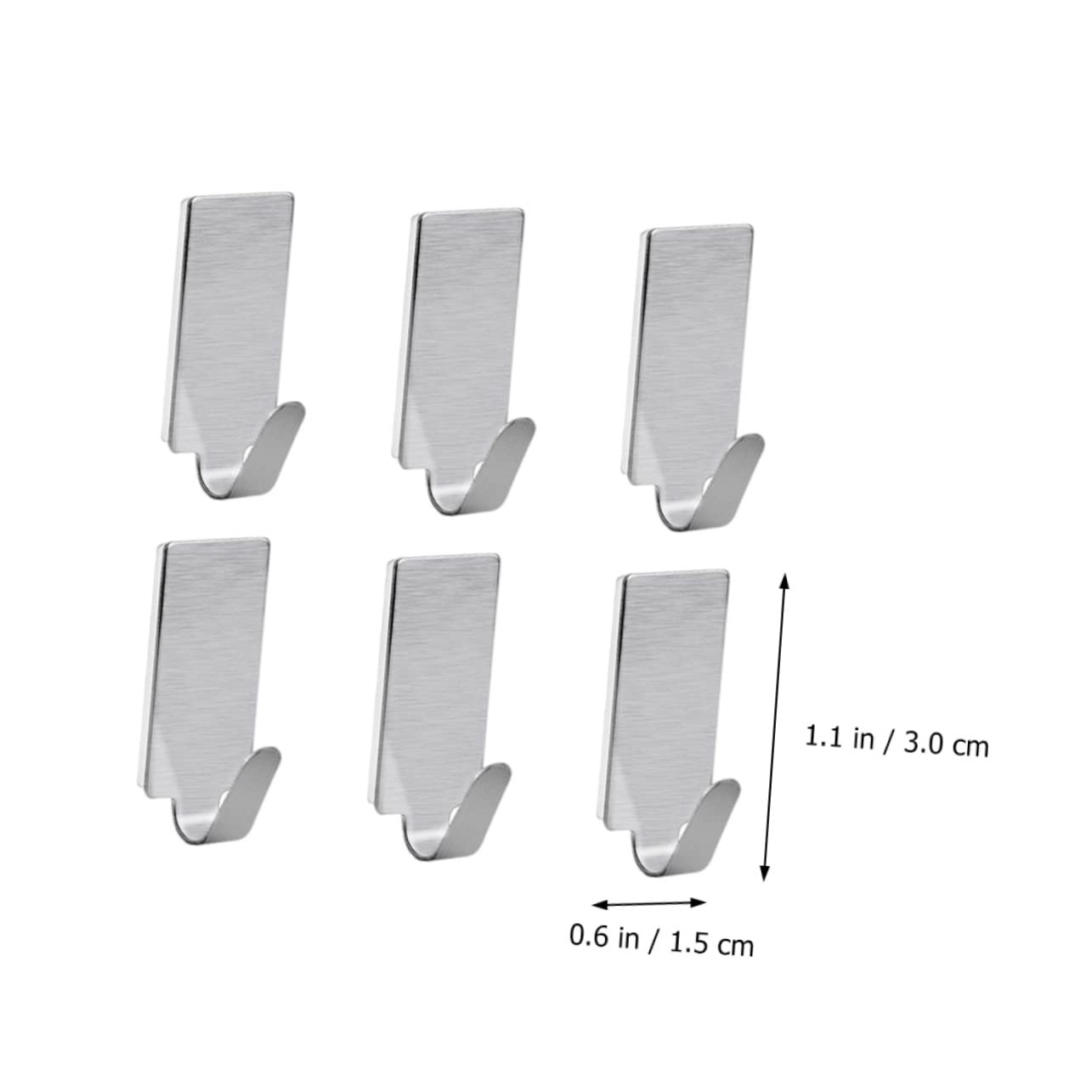 3 Series Adhesivos De Inoxidable Pared De Colgadores Y Duraderos Cocina Y Oficina Sin Taladro Instalación 30 Piezas*3
