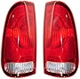 Rareelectrical NEW TAIL LIGHT PAIR COMPATIBLE WITH FORD F250 F350 SUPER DUTY 99-07 FO2801117 F85Z 13404 CA F85Z13405CA F85Z-13405-CA F85Z13404CA F85Z-13404-CA FO2800117 F85Z 13405 CA