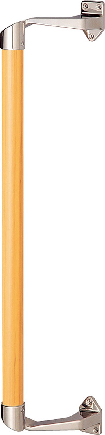 高齢者に配慮した縦型とL字型の木製手すり、マツ六 | 日経クロステック（xTECH） マツ六 手すり BAUHAUS 32ハイブリッドL型ハンド BGH-401LO Lオーク+シルバー φ32X700X600