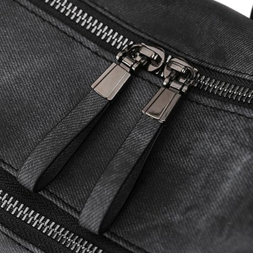 Mochila de piel sintética para mujer gran capacidad mochila casual khaki trabajo escuela viajes 6