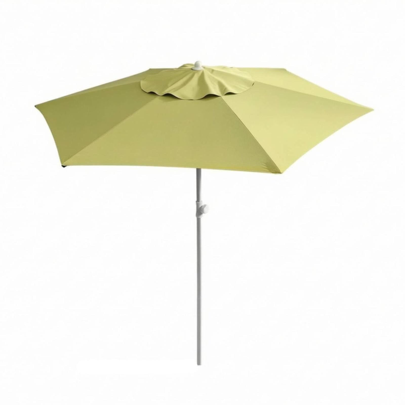 Garden Umbrella with Metal Pole Sun-Blocking Umbrella with Black Interior Coating Three-Layer for Homeowners, Campers, Patio, Camping, Market Stalls 2.23M Light Green-image-38