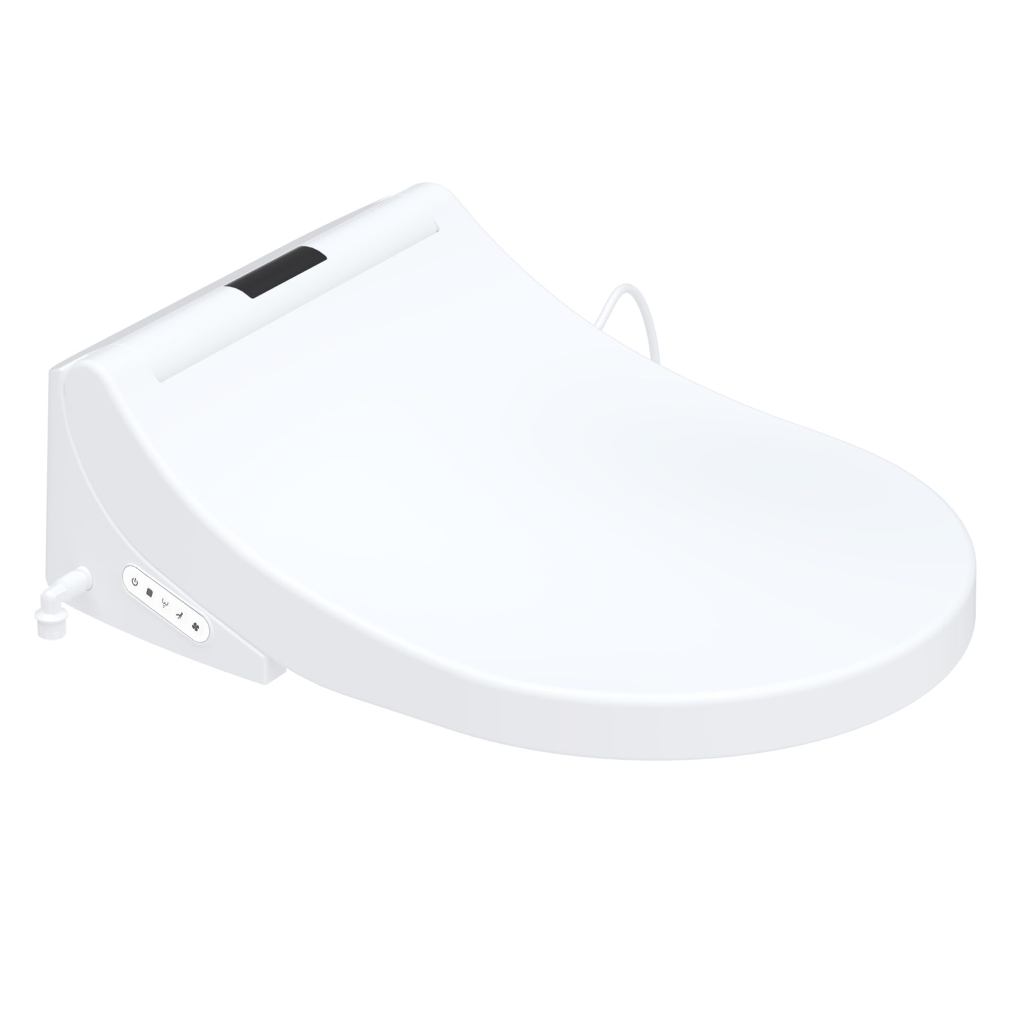 SFA - Saniseat - Abattant Déclipsable Pour WC - Lavant Et Séchant - Douchette Double Buses Et Ventilateur Air Chaud - Nettoyage Automatique - Compatible Cuvettes Standards - Made In France