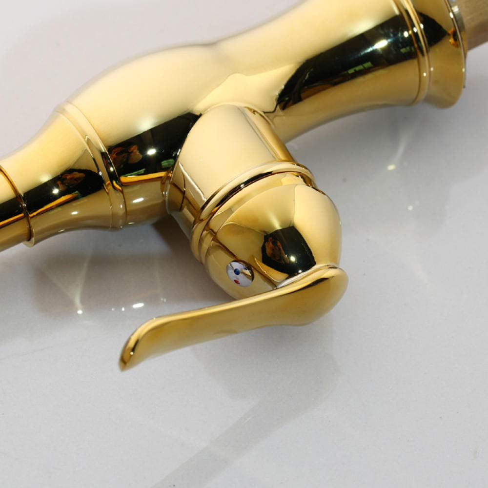真鍮製ゴールド蛇口 Amazon.co.jp: 高級ゴールドキッチン蛇口 ゴールド真鍮 冷水