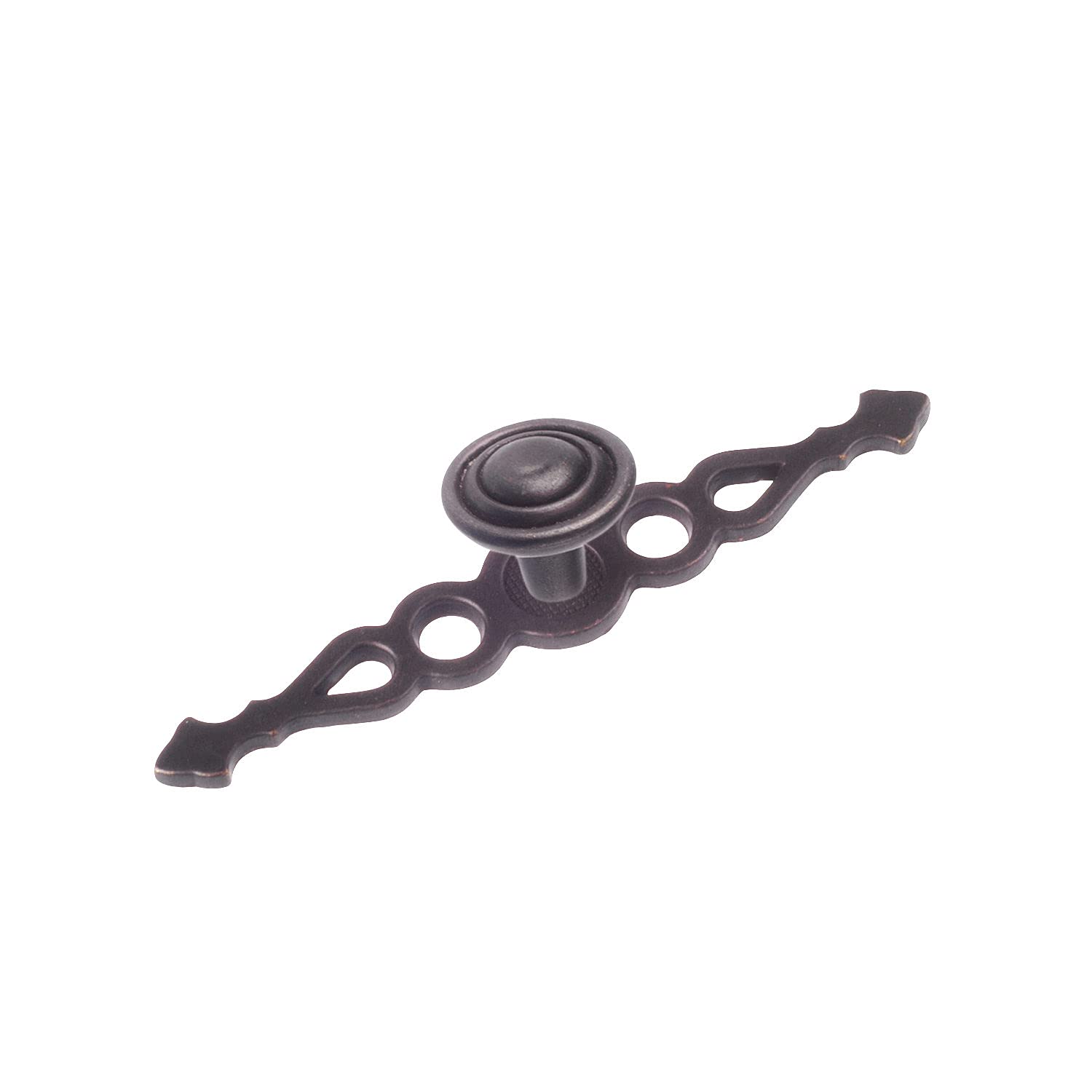Richelieu Hardware BP23601906 Provence Collection 3 29/32 in (99 mm) x 31/32 in (25 mm) Anthracite Traditional Cabinet Knob Anthracite Finish