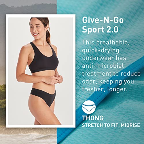 ExOfficio Women's Give-N-Go 2.0 Sport Mesh Thong - Ultralight Travel Underwear with Snug Active Fit & Lower Rise2