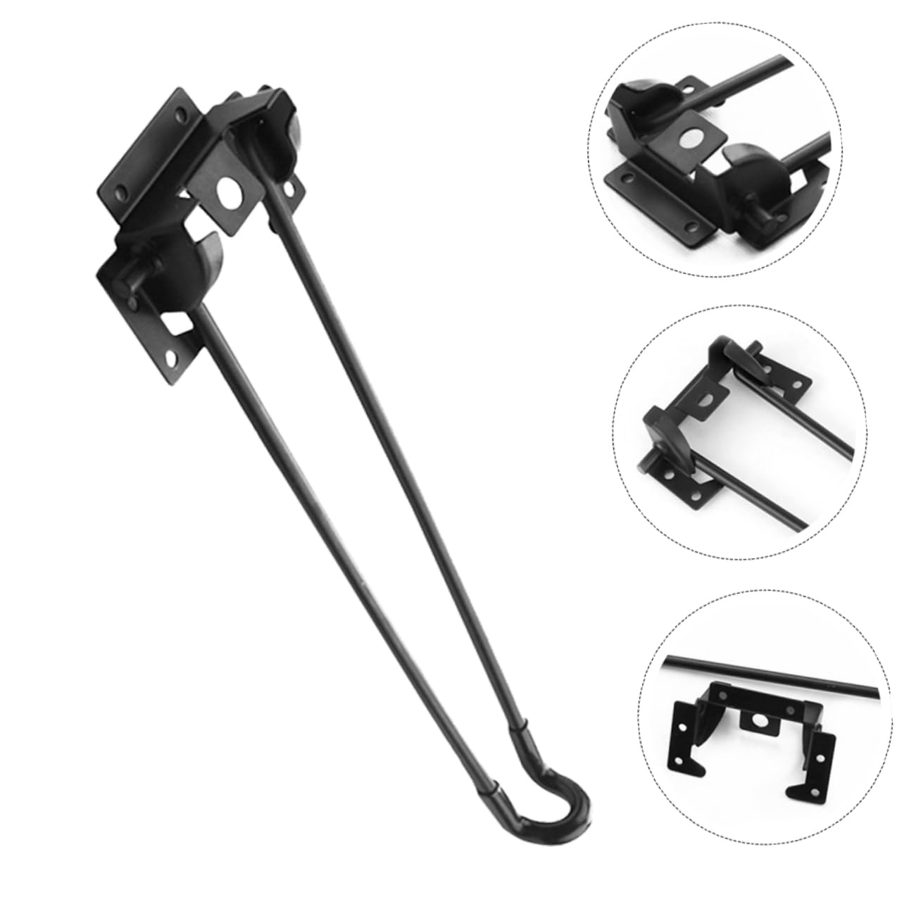 Hemobllo 4 Stück Schreibtischbein aus Eisen Klappbare Haarnadelbeine für Couchtisch und Küchentischbeine Starke und Zuverlässige Metallbeine für Aufklappbarer Tisch Schwarz