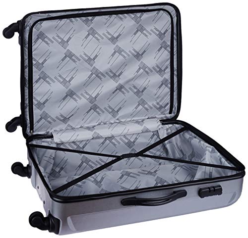 Image of Safari Large Thorium Stubble 77 Cms Polycarbonate Silver Check-In 4 wheels Hard Suitcase