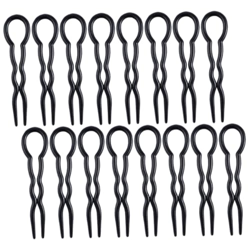 LRXIYODE 24piezas Horquillas u Forma De Tenedor Pasadores De Cabello Para Recogidos Rápidos Accesorios Para Peinados Casuales y Fiestas Aptas Para Mujeres y Niñas