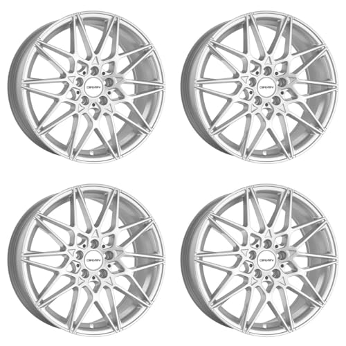 4x Carmani alloy rims 18 Knut 8.0x18 ET30 5x112 white silver