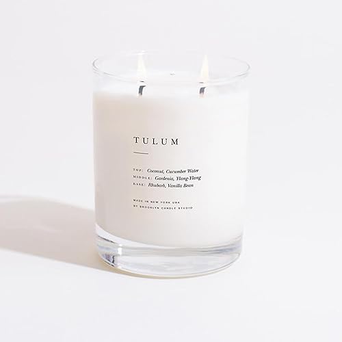 Miniatura 16 de Brooklyn Candle Studio Maui - Vela clásica de 2 mechas, vela perfumada de lujo, cera de soja vegana, vertida a mano en los Estados Unidos, tiempo