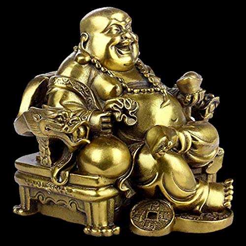 Amazon.co.jp: 布袋様 布袋が玉座を坐ている ほてい 七福神 招財 風水