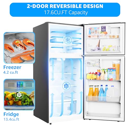 Nutrifrost MAUS-NF-FC2-66FS 30 Inch Top Freezer Refrigerator 17.6Cu.Ft thumb #2
