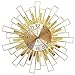 Zegar ścienny, Metal Creative Wall Clock Silent Wall Clock Nie tykając duży zegar dekoracyjny do kuchni w domu salon (Color : Gold, Size : 55cm)