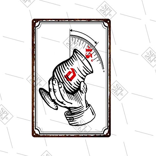 IMIMOEXQ Cerveza Marca Vintage Metal Letrero Bar Club Pared Hojalata Bodega Decoración del hogar 20x30cm 23 Cover