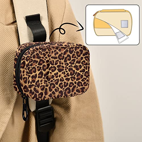 Image of Leopard Pattern Weekly Pill Organizer, Pill Cases Bag Portable Pill Container 7 Days Pill Box Organizer Vitamin Supplement Holder with Zipper for Travel Family Business Camping