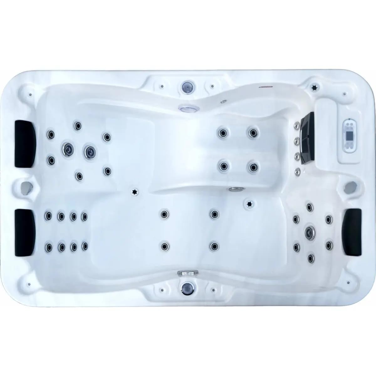 King-Spa Whirlpool Outdoor Aussenwhirlpool HotTub WLAN Pool NEU W195SL 2-3P White