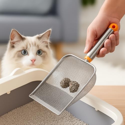 Pá Higiênica De Areia Para Gatos - Pá Higiênica Para Caixa De Areia - Peneira de Areia para Gatos e