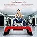 Modern-Depo Step Platform Cardio Exercise Equipment Workout Fitness Aerobic Deck Stepper with Resistance Bands Home Gym Adjustable Trainer Balance Board Dumbbell Bench