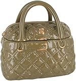 Neiman Marcus Quilted Handbag Cookie Container - Ceramic Cookie Jar - Beige and Gold