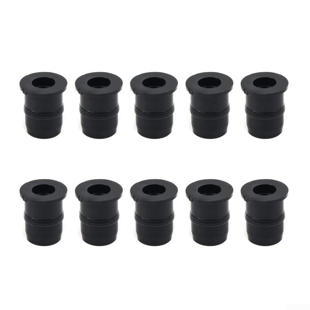 Dadi in gomma M5 per montaggio parabrezza moto, 10 pezzi, per smorzamento delle vibrazioni e attacco del pannello, compatibili con moto e ATV