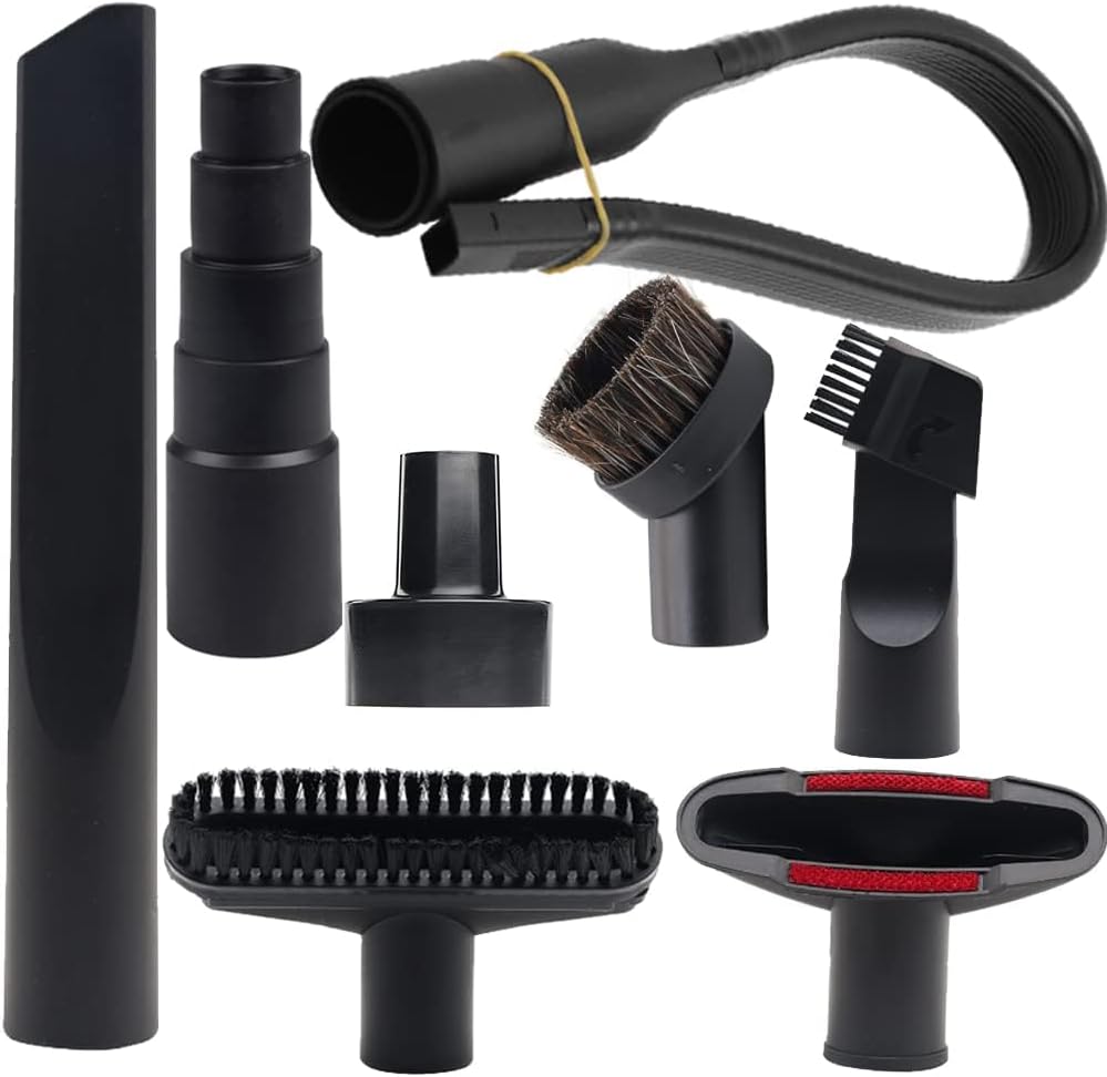 8 Pcs Household Cleaning Vacuum Cleaner Attachments for Shop Vac Accessories – 2 1/2″ to 1 1/4″ Vacuum Hose Adapter, 1 7/8″ to 1″ Adapter for Shop Vac, 1 1/4″ Vacuum Brush Flexible Crevice Tool 8 Pcs Household Cleaning Vacuum Cleaner Attachments for Shop Vac Accessories – 2 1/2″ to 1 1/4″ Vacuum Hose Adapter, 1 7/8″ to 1″ Adapter for Shop Vac, 1 1/4″ Vacuum Brush Flexible Crevice Tool