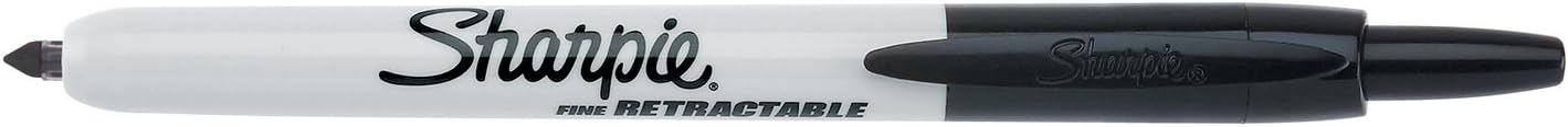 Sharpie Retractable Permanent Markers | Fine Point | Assorted Standard Colours | 4 Count