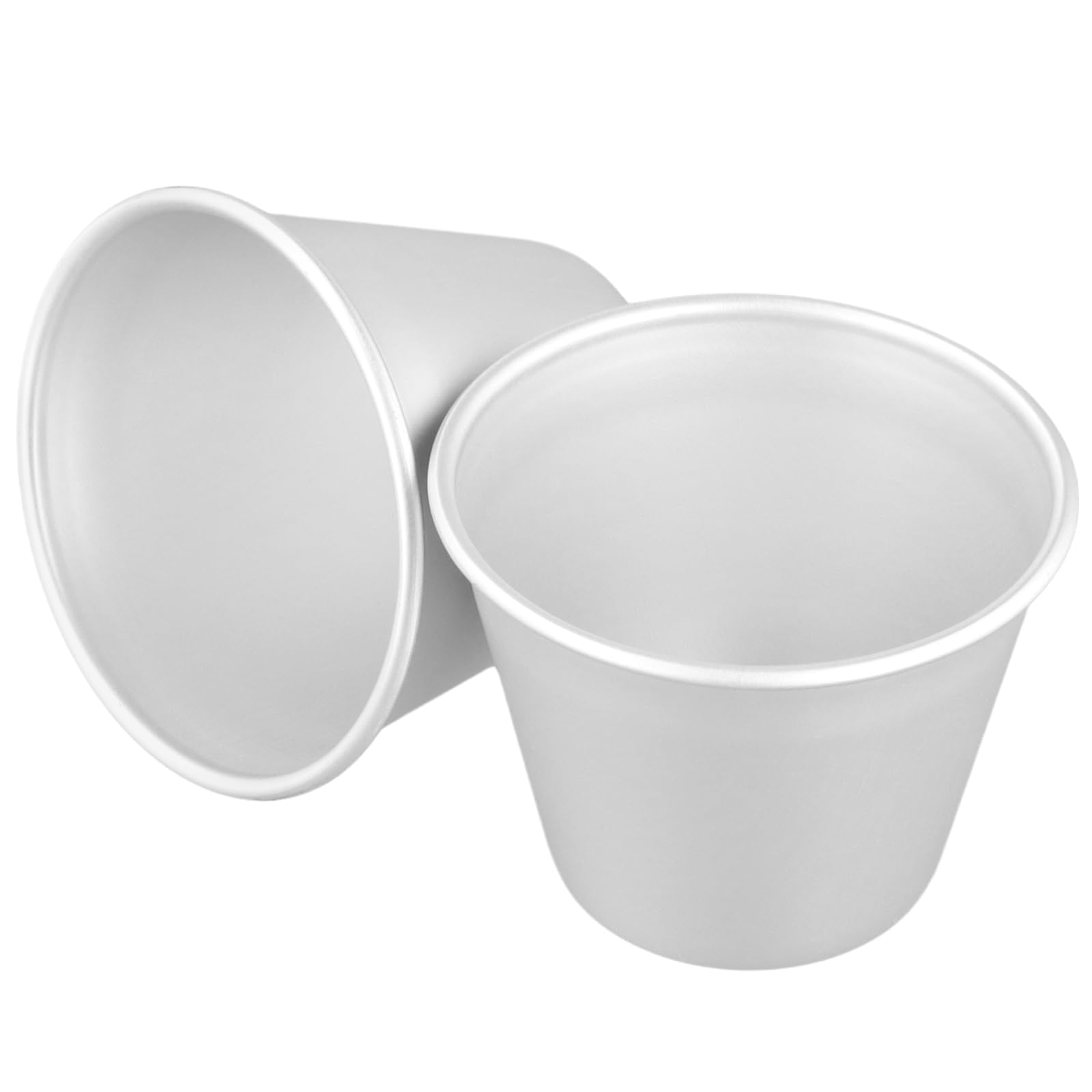 TAICHEUT 30 PCS Pudding Moulds, 140ml Nonstick Panna Cotta Tin Baking Cups, Mini Aluminum Dariole Moulds for Desserts Puddings, Cakes - Image 4