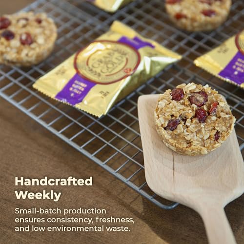 Image of Grab The Gold Cranberries Peanut Butter & Jelly Protein Snack Bars | 11g Plant-Based Protein Bars with Organic Oats, Whole Food Nutrition | Gluten-Free, Vegan, High-Fiber | 14 Bars Amazon Exclusive, Made in USA