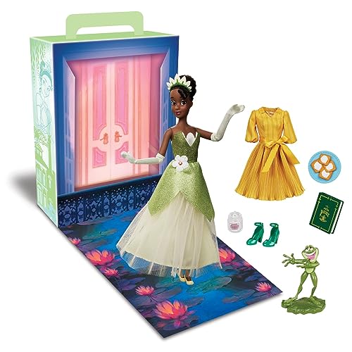 Disney Store Official Tiana Story Doll - 11 Inches - Includes Coloring Book and Additional Dress, Princess Doll in Classic Outfit, Disney Princess...