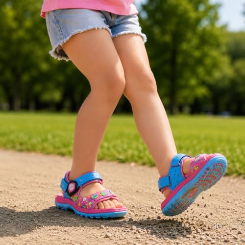 Image of Gold Pigeon Shoes Easy SNAP LOCK Outdoor Water Kids Toddler Sandals for Girls & Boys. Everyday, Vocation, Pool, Summer, Beach Essentials.
