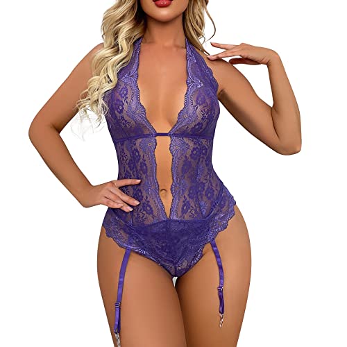 Combinaisons Et Jupons Hot Chaude Bodys Femme Ouverte Nuisettes Et Deshabillés Sexy Lingerie Sexy Femme Coquine Hot Florale Dentelle Babydoll Imprimee Cadeaux De VacancesEnsemble Nuisettes Et