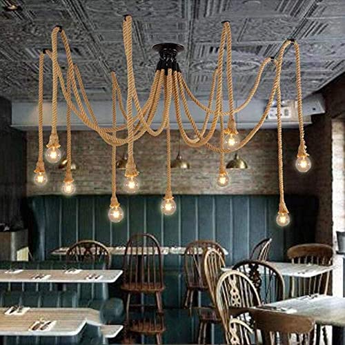Corde de chanvre luminaire E27 pour remplacer un éclairage trop blafard