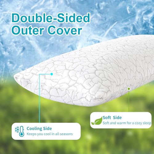 WGAKCED Shredded Memory Foam Body Pillow