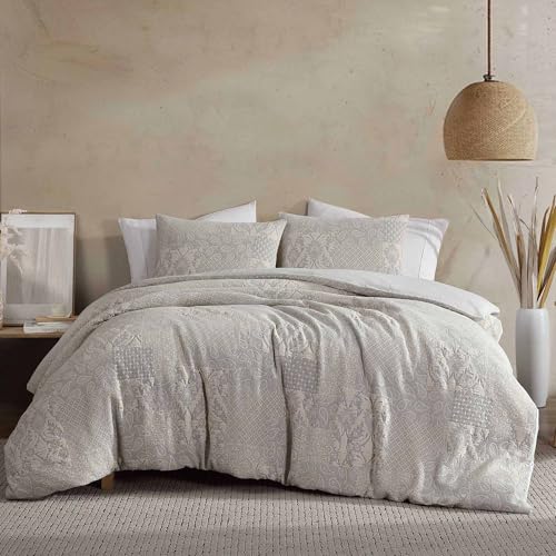 Riverbrook Home Paisley 3-Piece Comforter Cover Set, Ivory, Queen