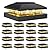 VOLISUN 4x4 Solar Post Cap Light 16pack,Solar Fence - Post Lights Outdoor Waterproof for Wooden/Vinyl Post, White Deck Post Cap Light Solar Powered with Warm White for Garden/Patio/Porch, Black