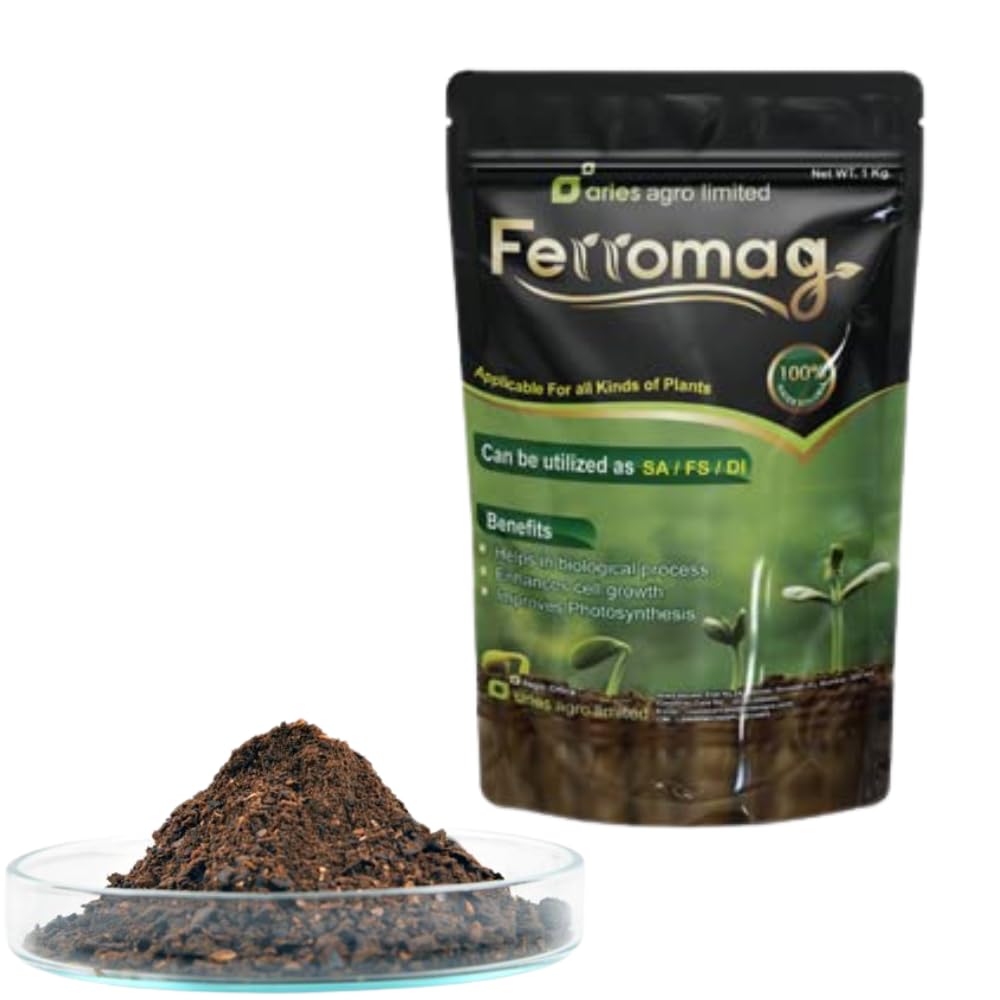 Multipurpose ferromag for Plants | Aries Ferromag 1 kg With Neem Cake Powder 800gm (B0BTX54V6Y) Amazon Price History, Amazon Price Tracker